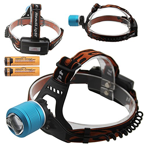 Rechargeable Led Headlight Dual Light Zoom Headlamp for using in OT Cycling BK Riding and fishing
