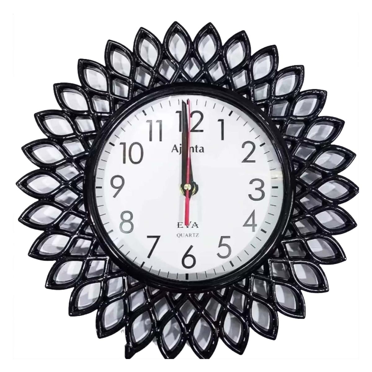 Vintage Plastic Wooden Look Designer Wall Clock Number Dial/Crystal Glass Size -38x38x4cm - Wall Clock