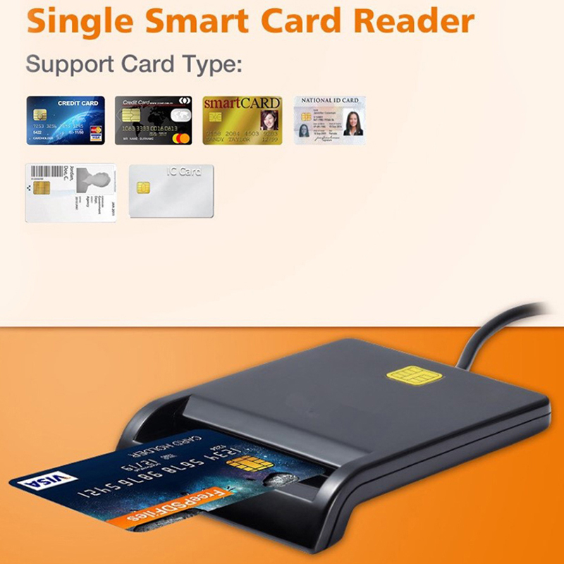 USB Smart Card Reader micro SD/TF memory ID Bank electronic DNIE dni citizen sim cloner connector adapter Id Card Reader Hudduo