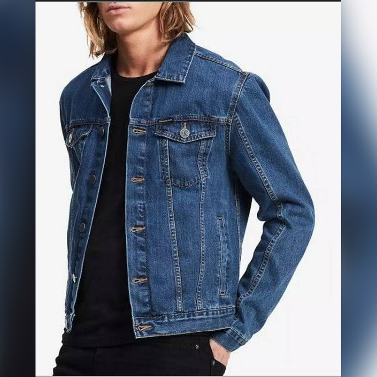 deep blue denim jacket