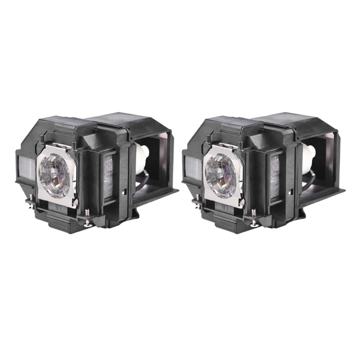 2X Replacement Projector Lamp Bulb for EPSON for ELPLP96 / V13H010L96 EB-W39 EB-W42 EB-X41 EB-W05 with Housing