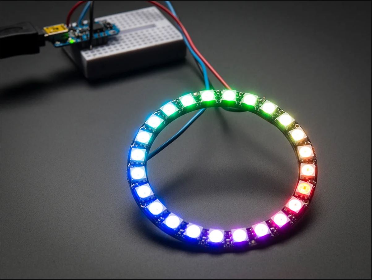 RGB LED Ring Light 24 Bit WS2812 for Arduino DIY Kit. 
