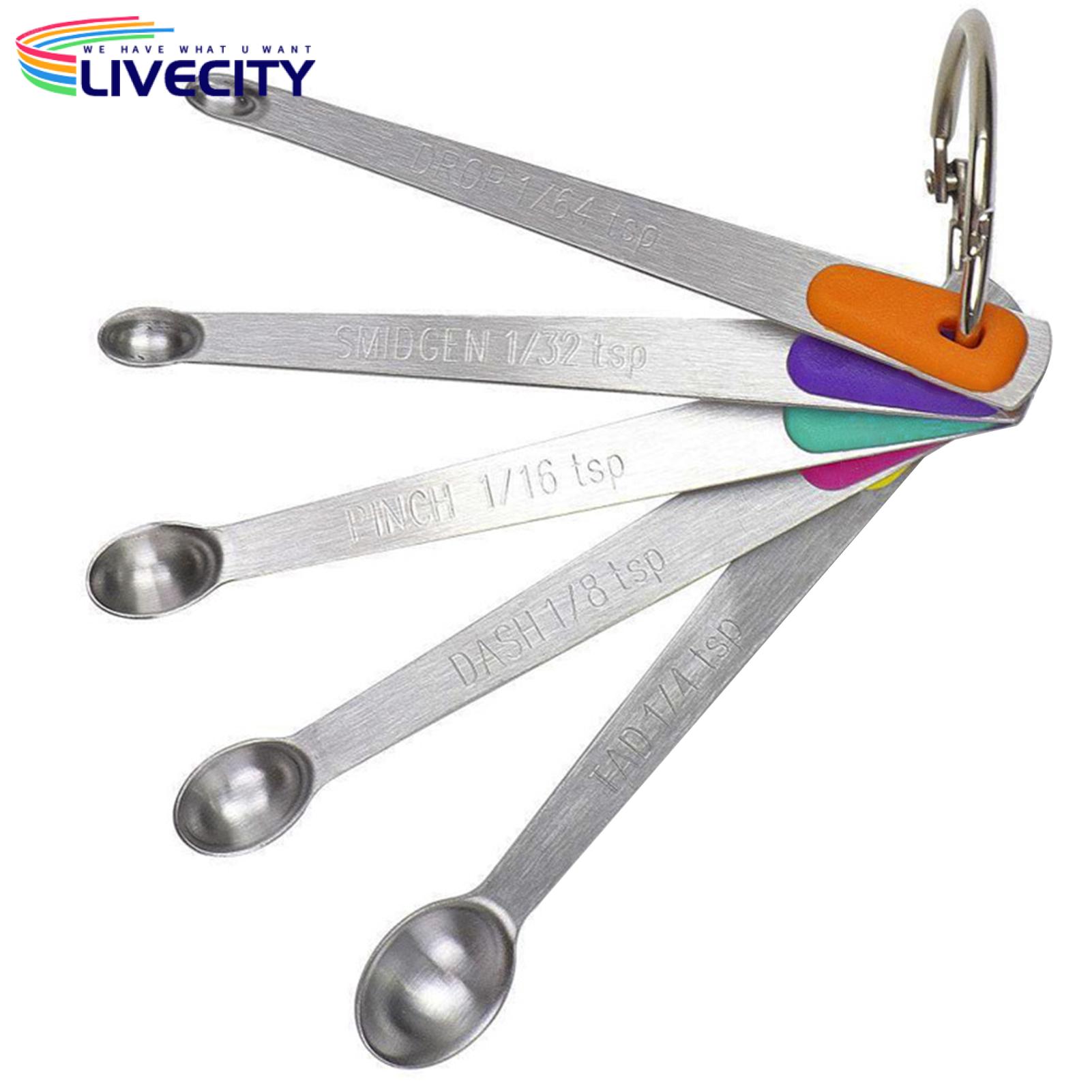 Stainless Steel Measuring Spoons Space-saving Measuring Spoons. 