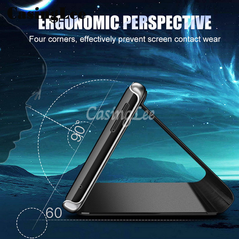 For Samsung Galaxy A13 4G Phone Case Smart View Cosmetic Mirror Cases Back Flip Cover for Samsung A13 4G Back Cover. 