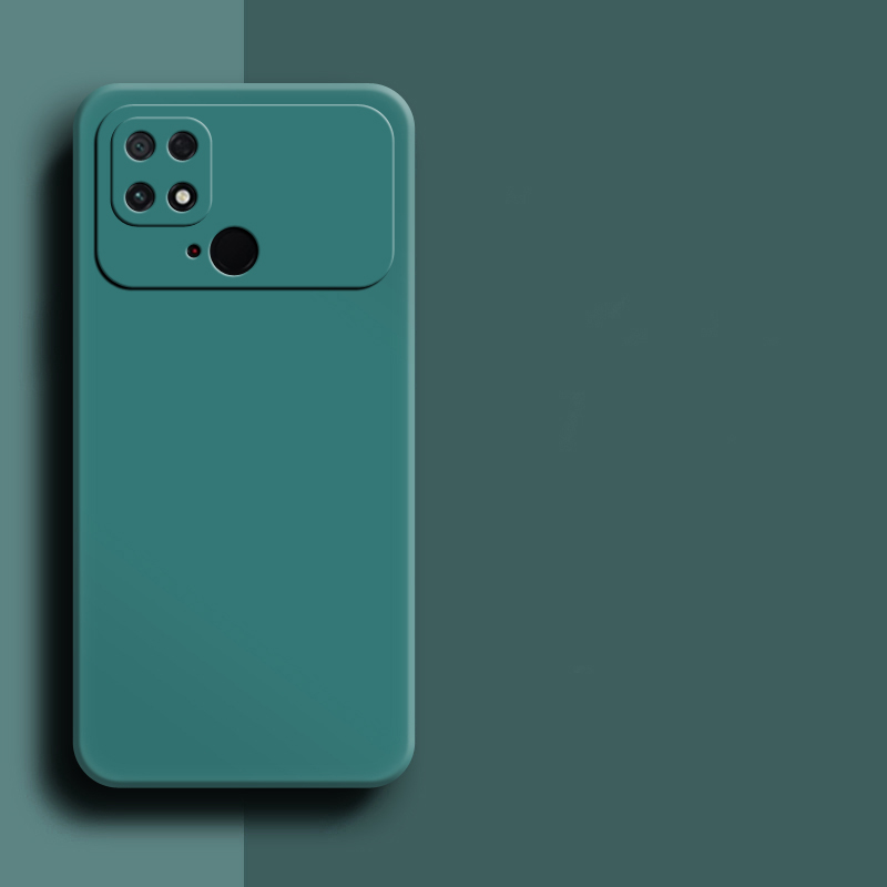 RankOne Custodia Morbida In Silicone Per Redmi 10C / POCO C40 – Cover TPU Antiurto, Nero - copertina