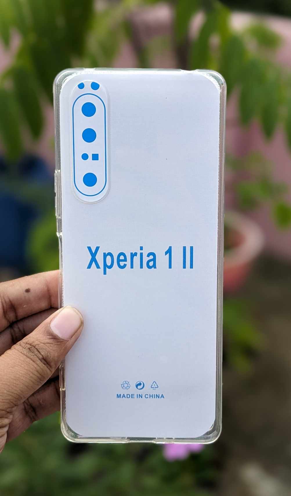 For Sony Xperia 1 Mark 2 shockproof Transparent liquid Cristal clear long time useable soft premium protective back case. 