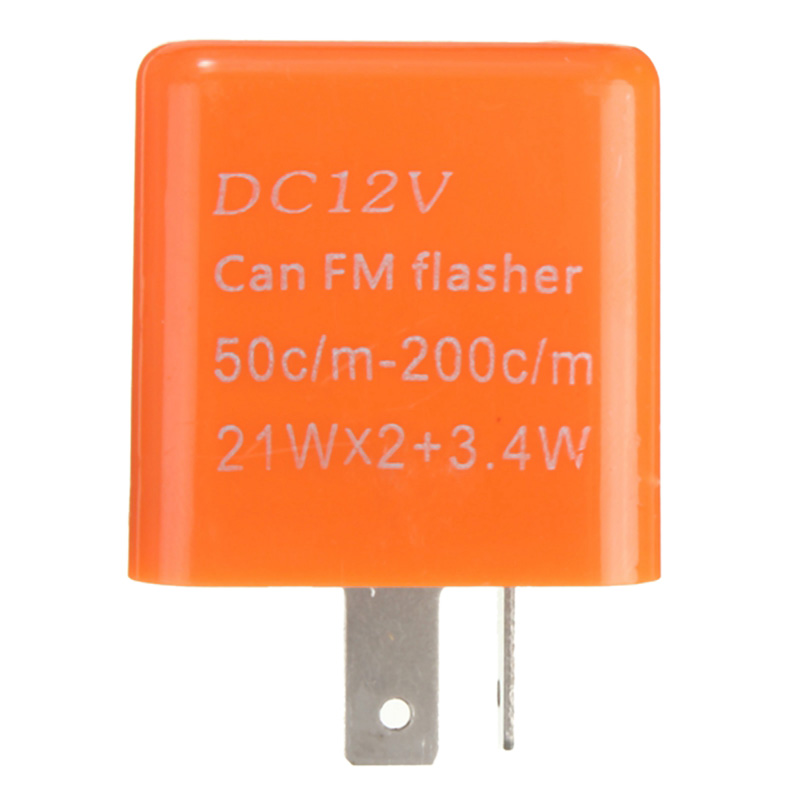 2 Pin Motorcycle LED Turn Signal Indicator Flasher Relay 12V. 
