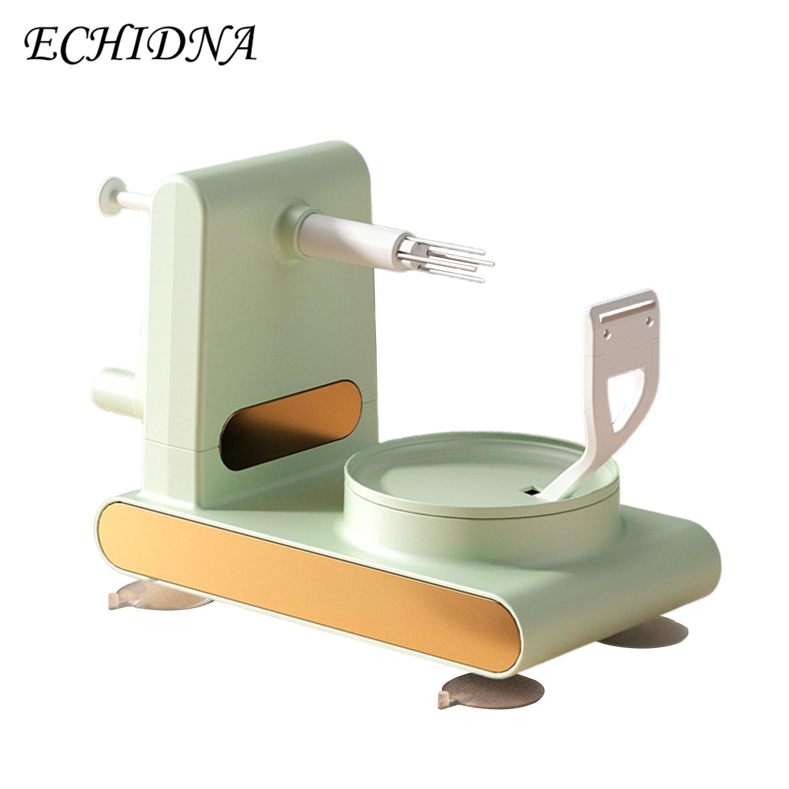 Efficient Vegetable Slicer Stainless Steel Hand Crank Fruit Vegetable Peeler Easy to Clean Non-slip Base Home Kitchen Tool Fruit Peeler