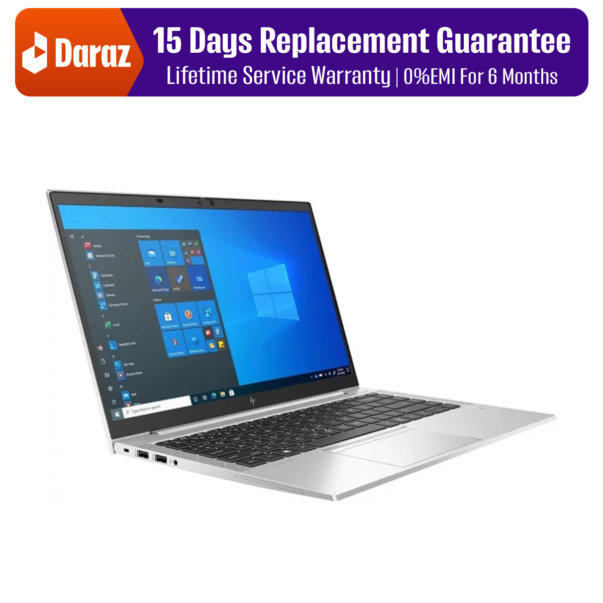 Hp Elitebook 845 G8, Ryzen 5 Pro 5650U, 14" Used Laptop-8GB Ram, 256GB SSD
