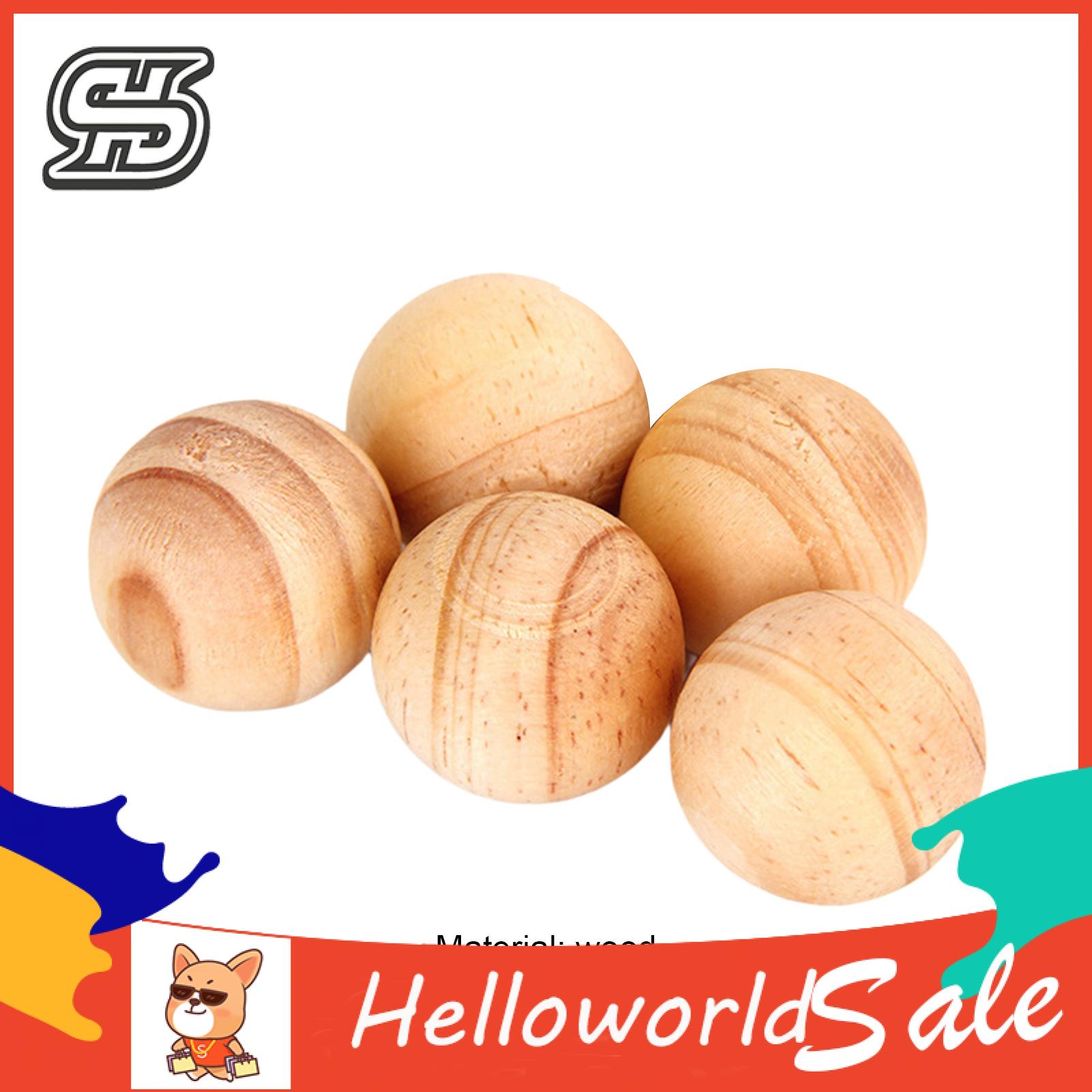 HelloWorld Cedar Wood Ball Moisture-proof Closet Deodorizer Cedar Block. 
