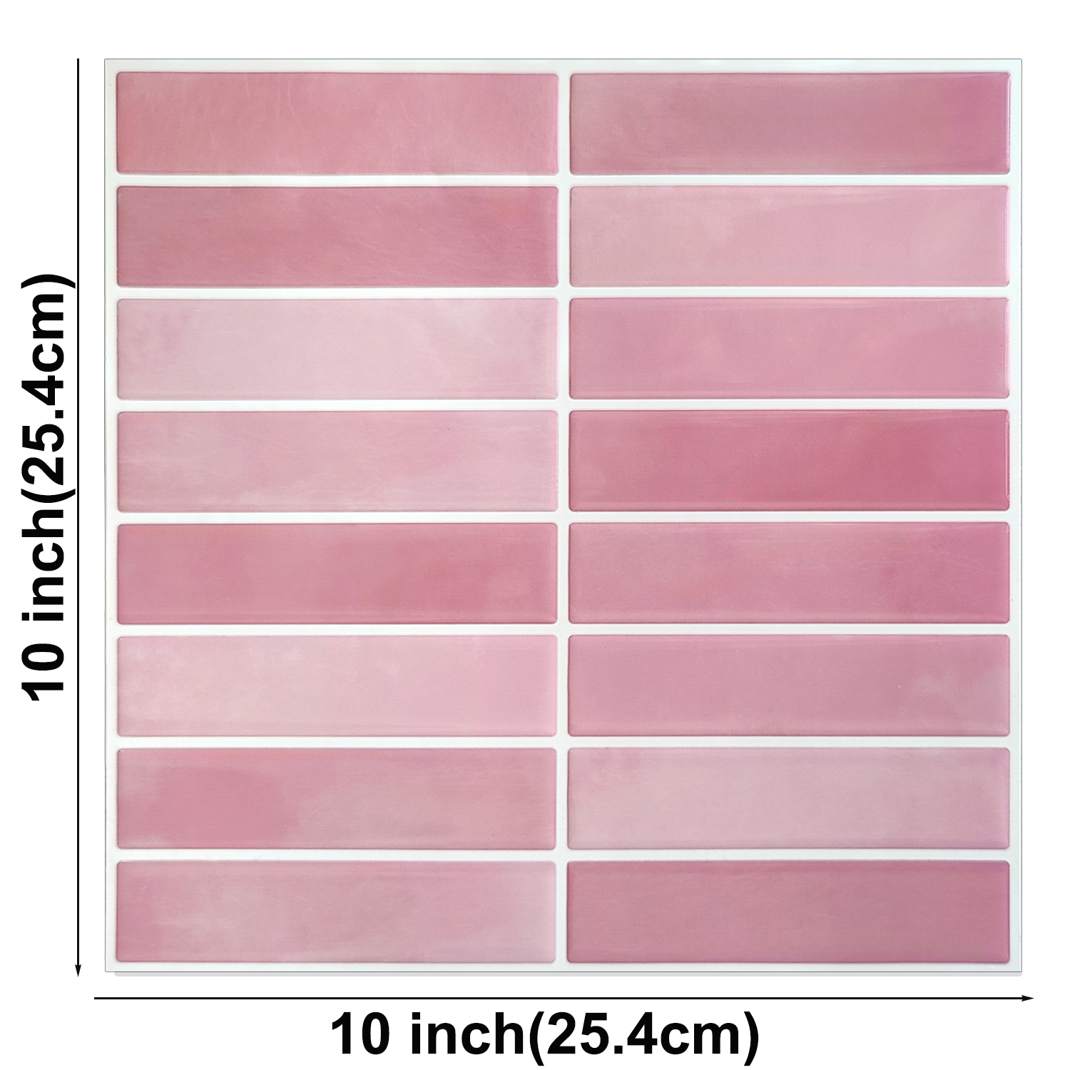 10 Sheets Peel and Stick Tiles 3D Waterproof Wall Tiles for Living Room RV PVC Wall Panels Interior Wall Decoration. 