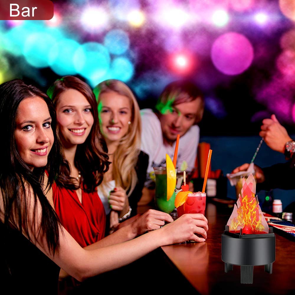 LED Fire Flame Effect Light Artificial Electric Flicker Lamp,US Plug - dj light. 