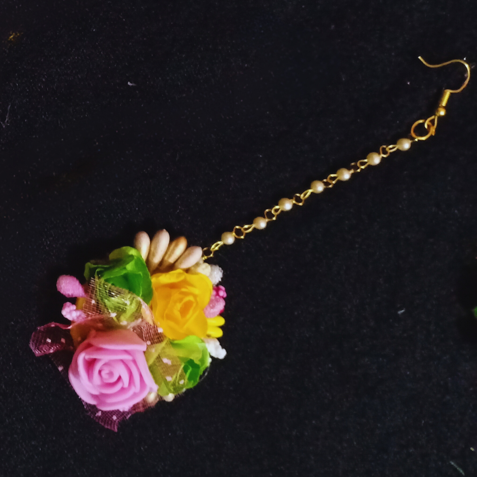 Artificial Flower Bridal / Non-Bridal Tikli for Women
