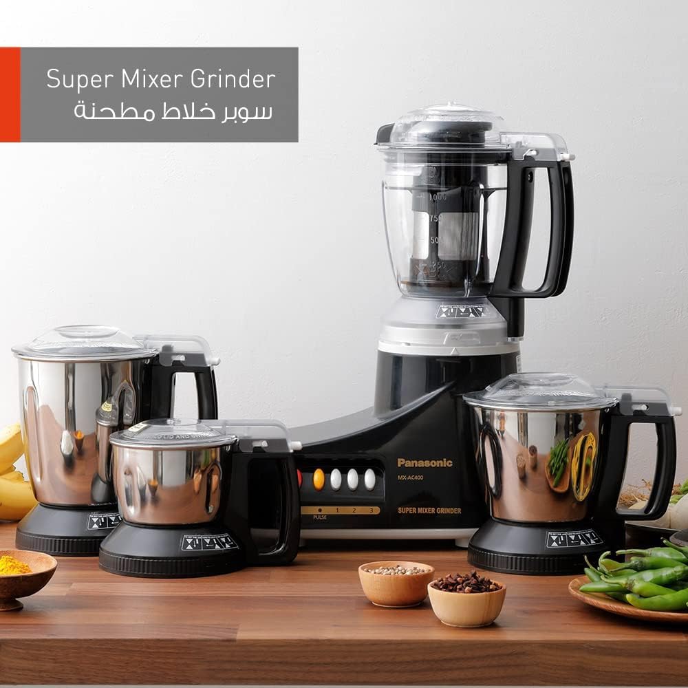 Panasonic MX-AC460 Heavy Duty Super Mixer Grinder | 1000 Watt. 
