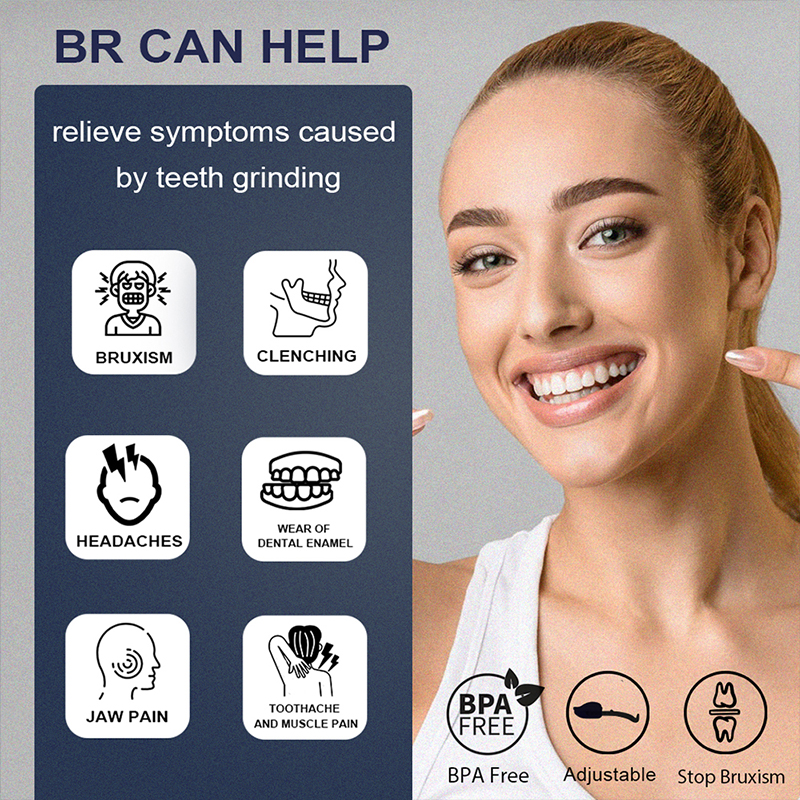 Stops Bruxism Adjustable Teeth Grinding Dental Mouth Guard Eliminate TMJ and Clenching Koheel-BR 2 Count with Braces Box FeeoiF. 
