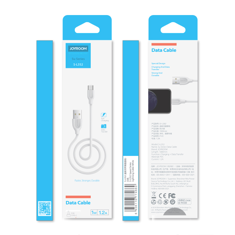 Joyroom Micro USB Data Cable, Joyroom Data Cable S-L352 for Samsung, Huawei, oppo, Vivo etc