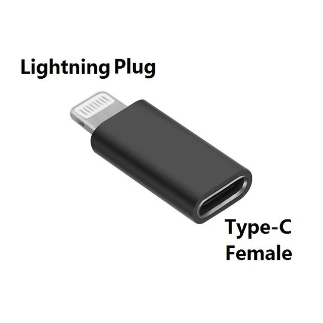 20W Fast Charging Type-C Female to Lightning Male Converter for iPhone, Random Color