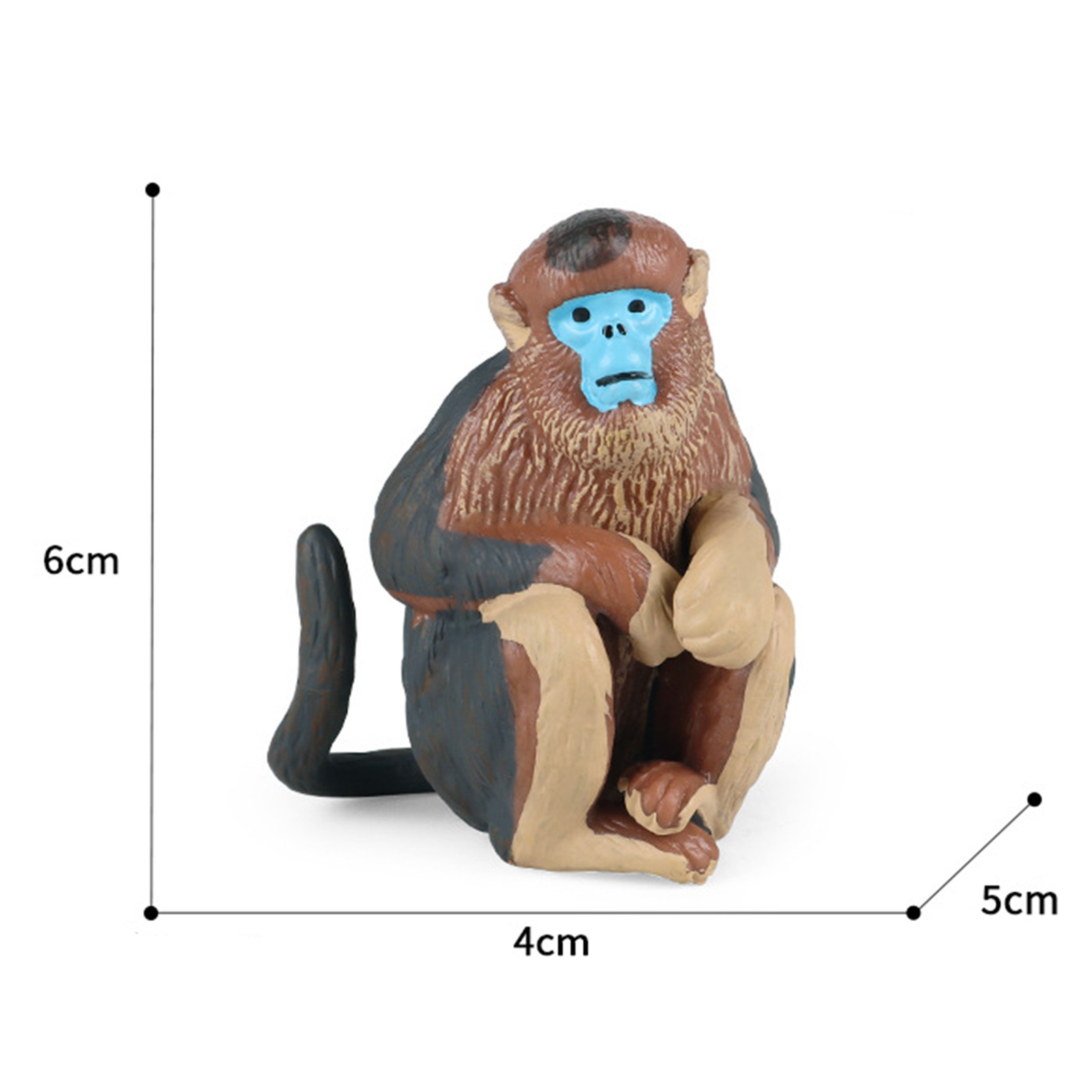 Primate Model Miniature Monkey Figurine Model Desktop Decoration. 