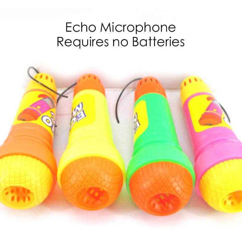 1pc Echo Microphone Funny Novelty Multicolor Echo Microphone Toy Microphone For Children Kids (No Battery Needed, Random Color). 