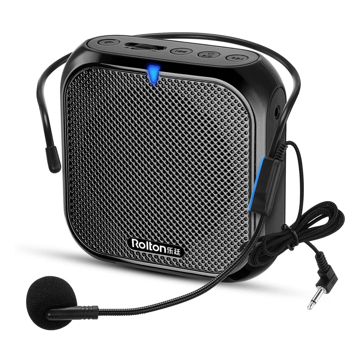 voice amplifier-1 x Portable Voice Amplifier
1 x Wired microphone
1 x charging cable
1 x Belt-Black. 