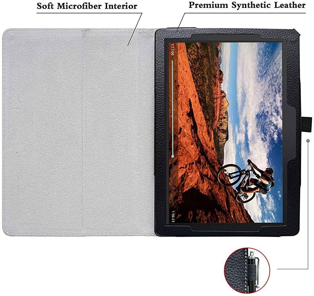 Case for Lenovo Tab M10 HD / P10 / M10 - Premium PU Leather Folio Cover for Tab M10 HD TB-X505F TB-X505L TB-X505X / P10 TB-X705F TB-X705L / M10 TB-X605F 10.1" , Not Fit M10 FHD. 