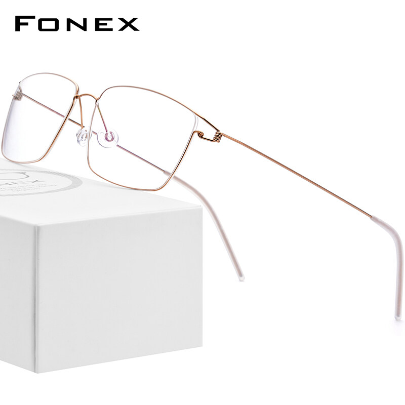 FONEX Titanium Alloy Glasses for Men Ultralight Eyeglasses 2022 New
