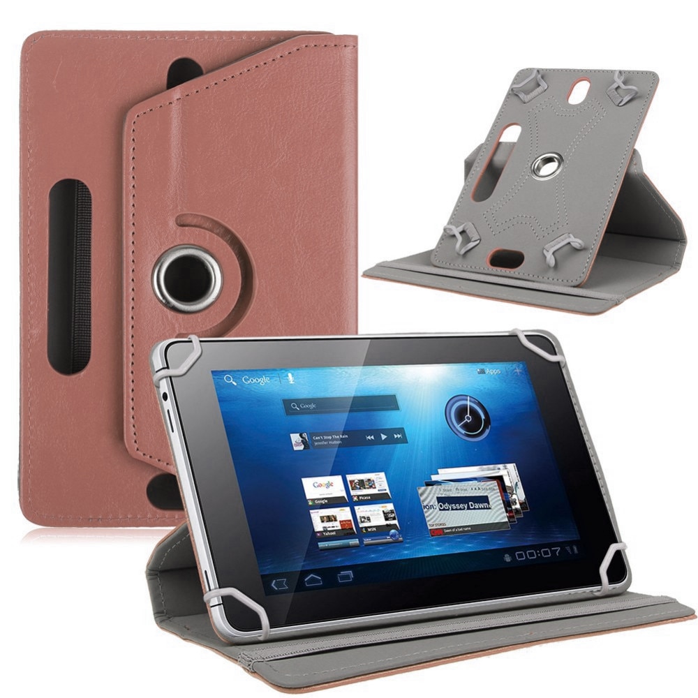 【3C VictoryEagle】case cover for DENVER 10.1 Tablet Rotating PU Leather Case. 