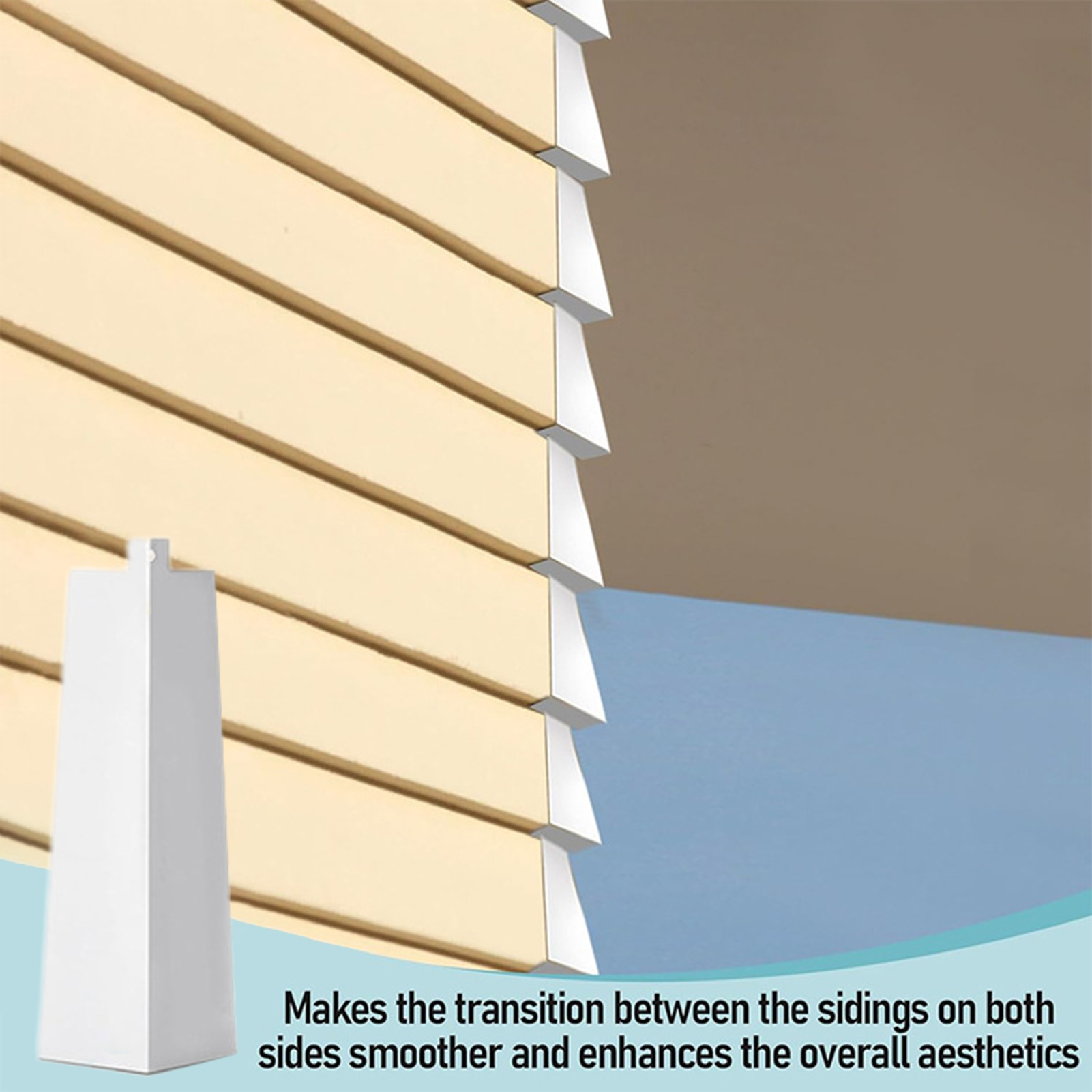 Ethereon Aluminum Corner Caps 8pcs White Aluminum Siding Corners Rustproof High Strength Trim Caps for Smooth Siding Corrosion Resistant Corner Trim for Home Exterior Siding Corner Protector. 