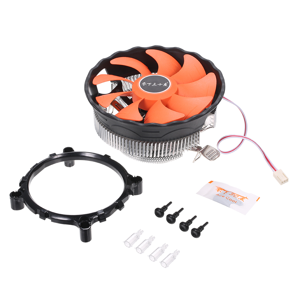 HXSJ Hydraulic CPU Cooler Heatpipe Fans Quiet Heatsink Radiator Replacement for Intel Core AMD Sempron Platform. 