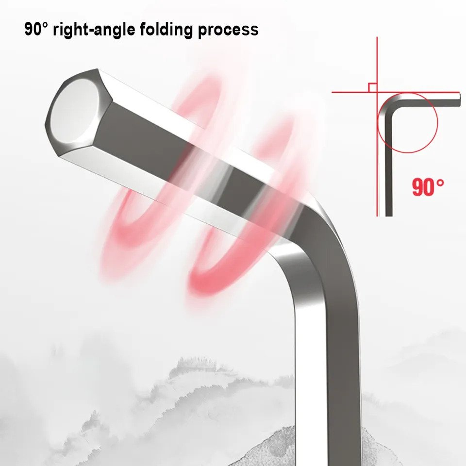 Harden 7mm Allen Wrench Hex Key Spanner With Long Hex Key Allen Key L Type Wrench Cr-V. 