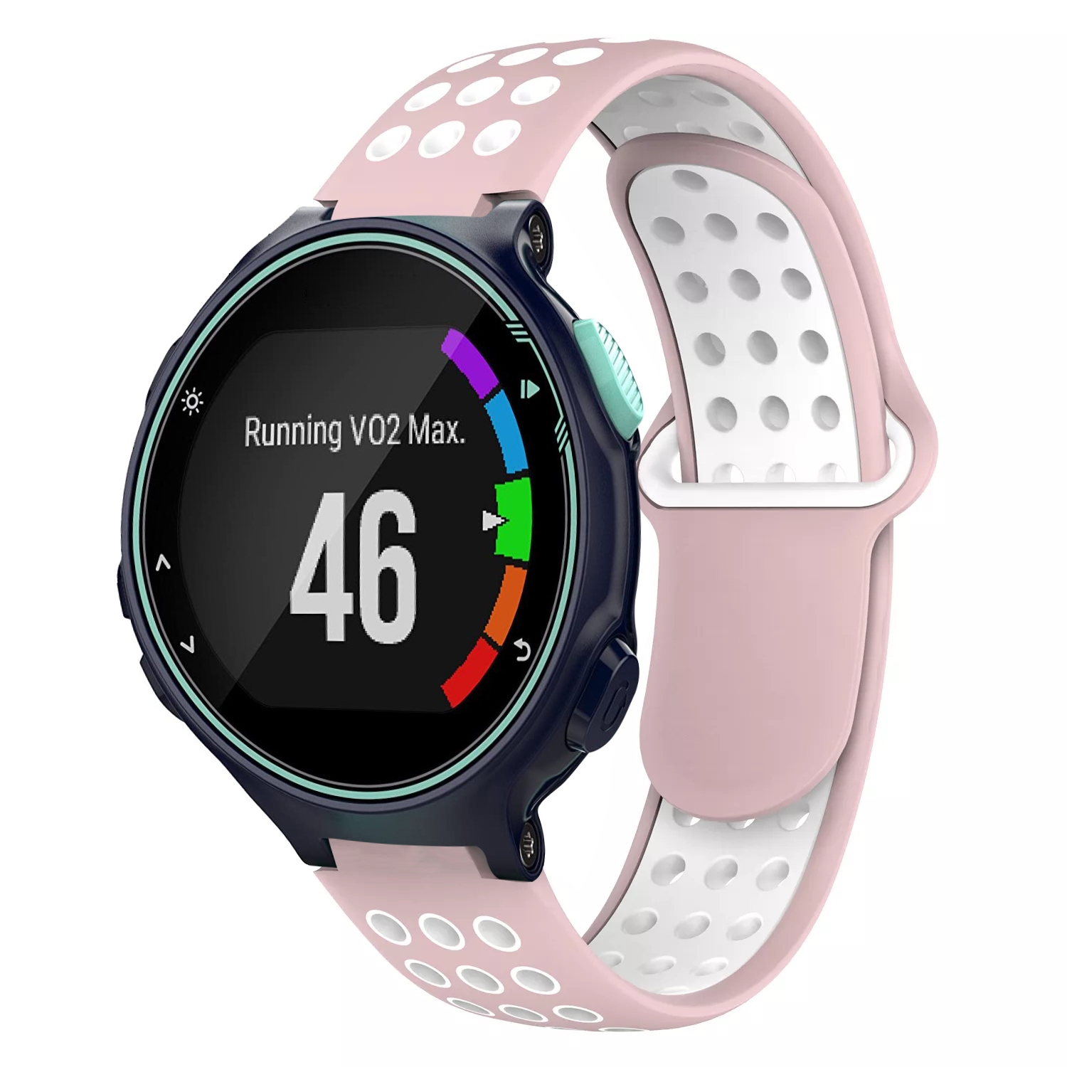 For Garmin Forerunner 735 / 735XT Two-Color Punched Breathable Silicone Watch Band For Garmin Forerunner 735 / 735XT /Garmin Forerunner 735 / 735XT