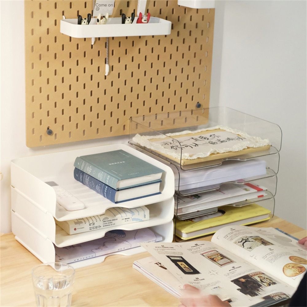 Storage Drawers for Desktop Office A4 Paper Storage Drawer Elegant and Decorative Pp Clean and Elegant