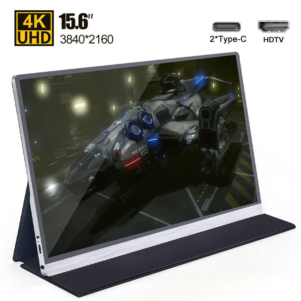 T-bao T15-4K 15.6'' Portable Monitor with 4K Resolution Support Screen Expansion Replacement for Switch/PS4/PC/Laptop US Plug. 