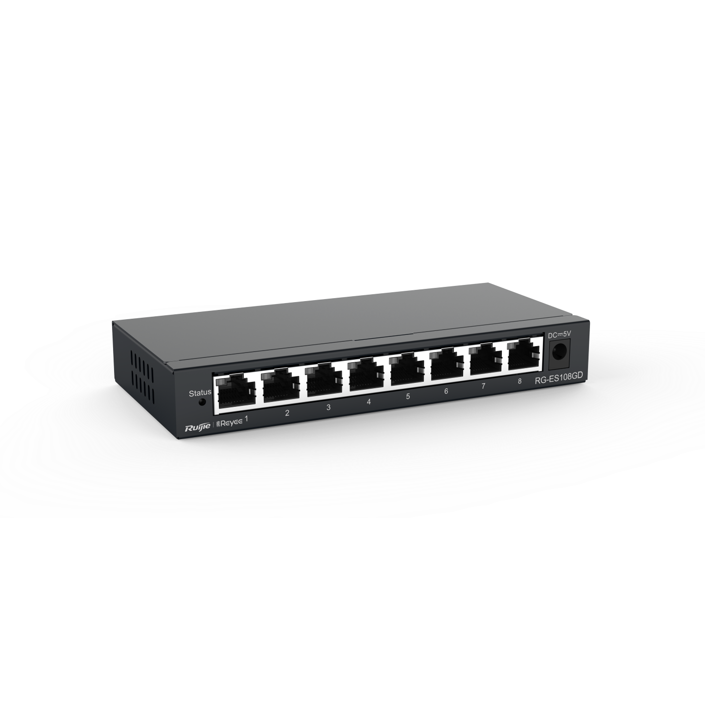 Ruijie RG-ES108GD 8-Port 10/100/1000M Gigabit Unmanaged Switch. 