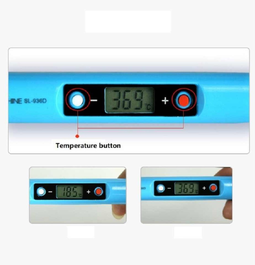 Sunshine SL-936D 80W Adjustable Temperature LCD Display Electric Soldering Iron. 