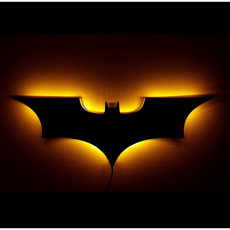 batman logo wall light rgb system - Black | Daraz.com.bd