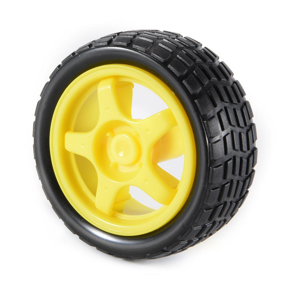 Robotic Tire Wheel Motor Wheels Smart Car Chassis Robot Remote Control Car Wheels For Arduino DIY Kit. 