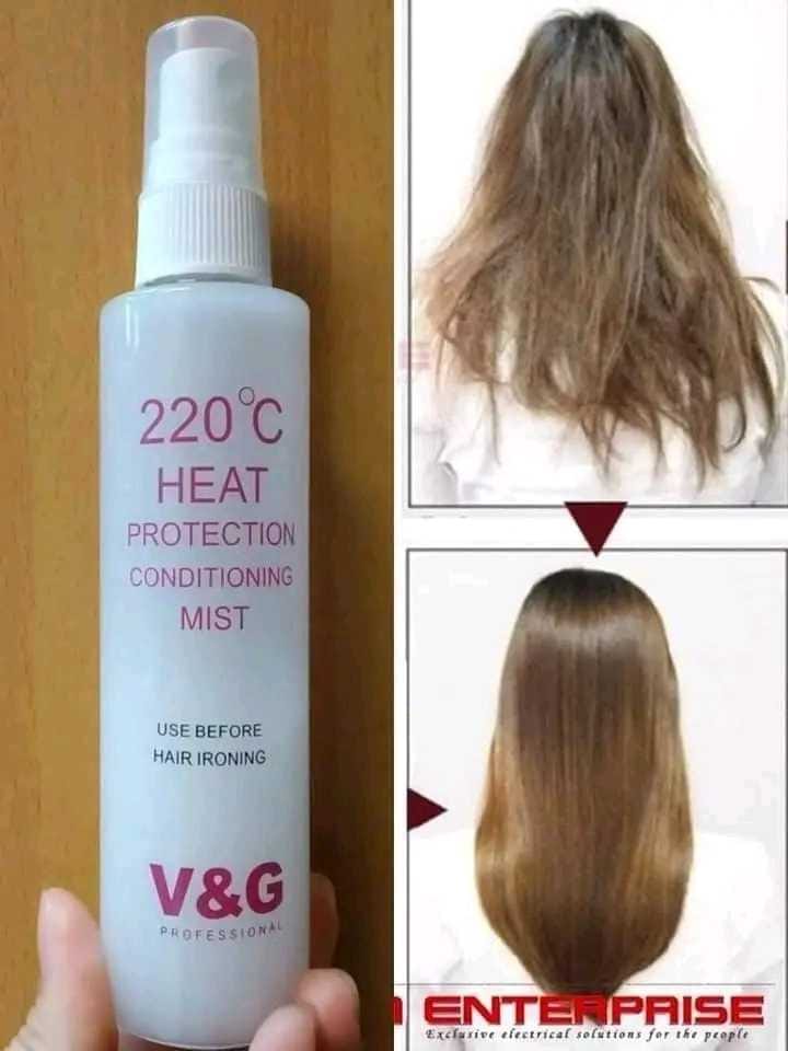 V&G 220°C Heat Protection Conditioning Mist 100Ml/ - Keep Your Hair Protected and Beautiful. 