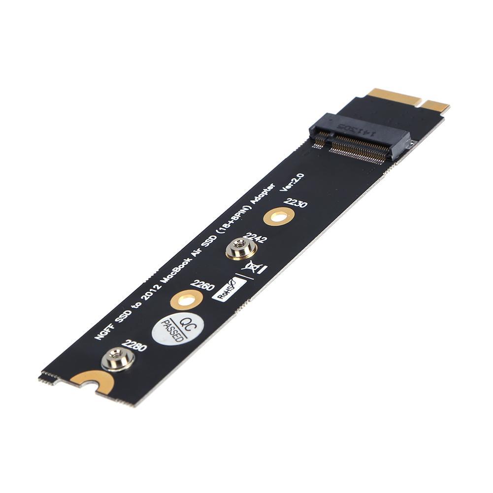 Vktech M.2 NGFF SSD to 18+8pin SSD Adapter Card for MacBook Air 2012 A1465 A1466. 