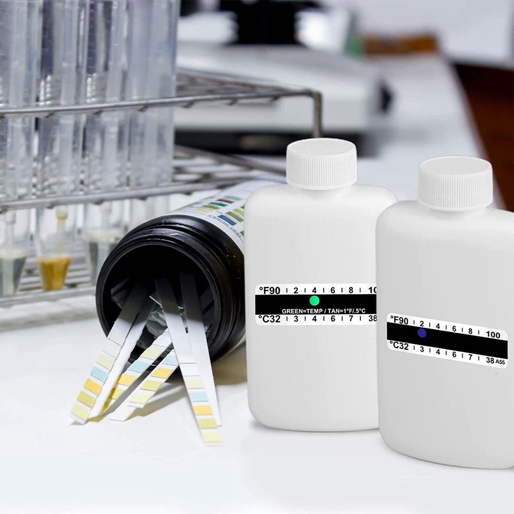 40 Pieces Temperature Strips Testing Adhesive Temperature Strips 90 to 100 Fahrenheit Degree Temperature Sticker Sticky. 