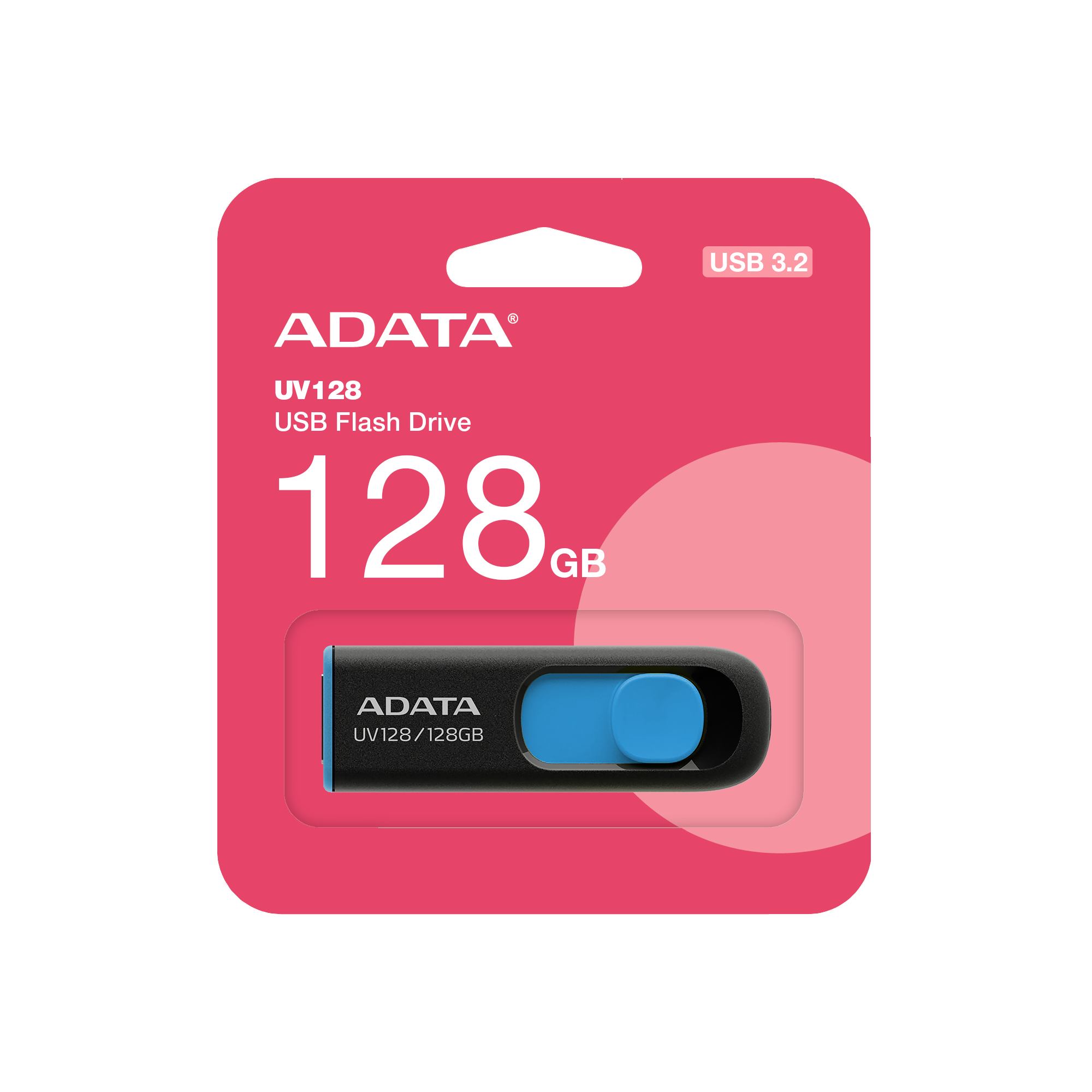 ADATA UV128 128GB USB 3.2 Gen 1 Upto 100MB/s High Speed Pendrive / Flash Drive