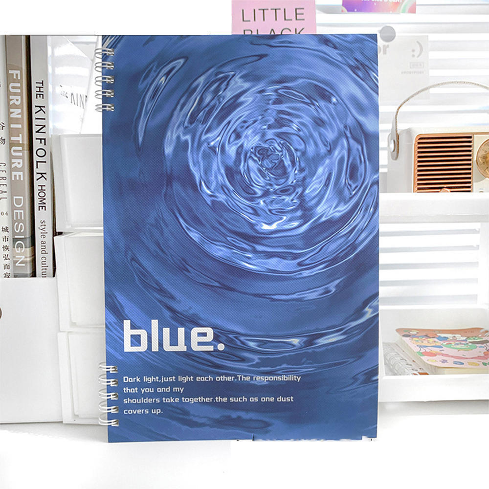 Water Ripple Notebook Flipbook Square Book B5 Notebook Non-choking Notebook. 