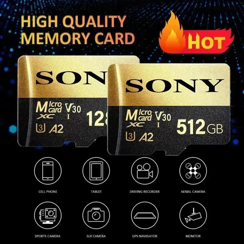 Original SONY 1TB Micro SD Card Memory TF/SD Card 128GB 256GB 512GB Mini Memory Card Class10 For Camera/Phone 2024 NEW. 