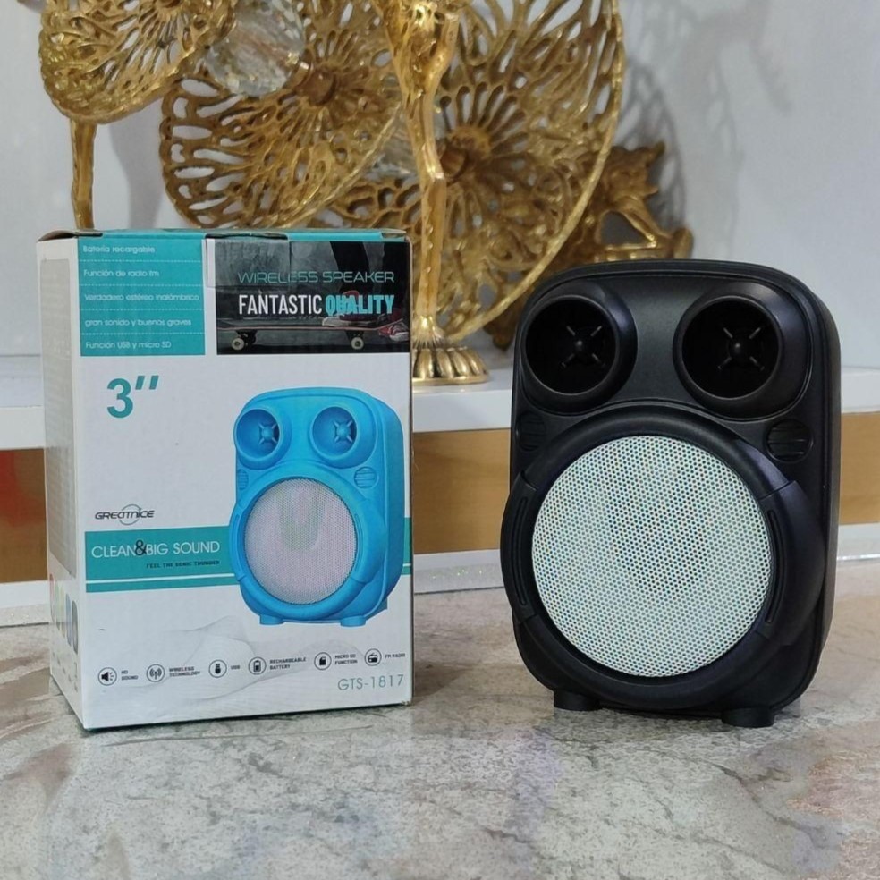 GREATNICE GTS-1817 Bluetooth, USB, TF Card & FM Radio Supported RGB Lighting Speaker. 