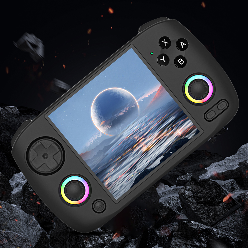 RG CubeXX Handheld Game Console WIFI BT HD-Connection 3.95inch IPS Video -Option -Grey-32G No Game-Option -Grey-32G No Game. 
