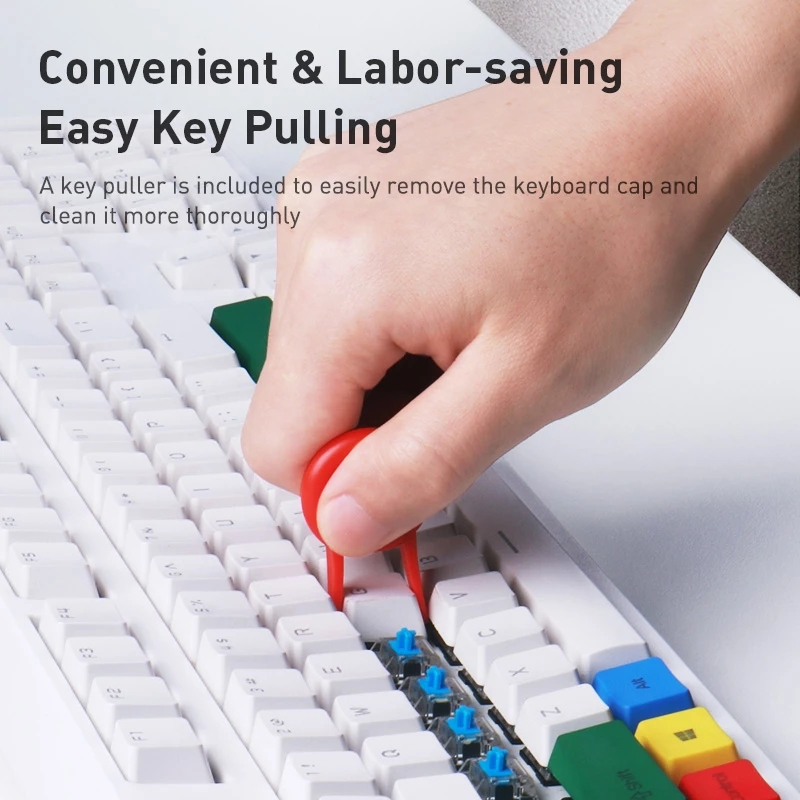 BlueWow H-330 Keyboard Cleaning Brush Computer Earphone Cleaning tools Keyboard Cleaner Key Cap Puller kit. 