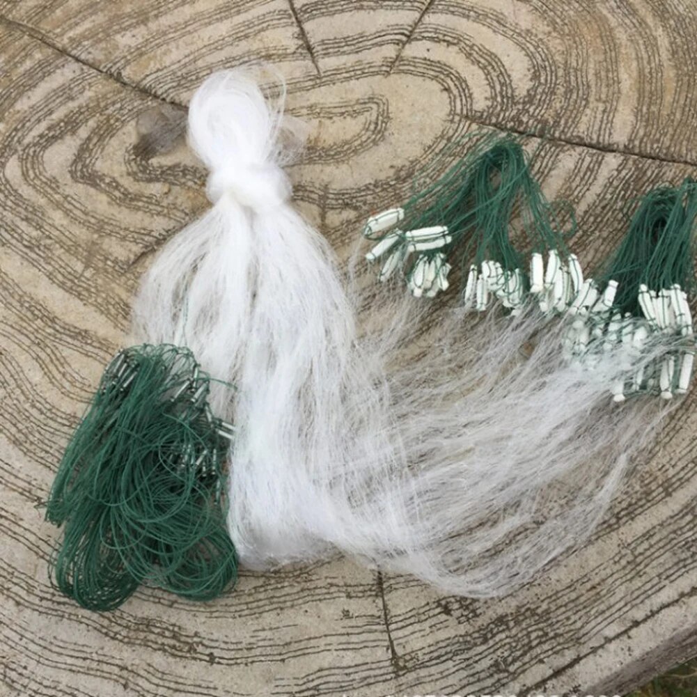 Three Layer Fishing Net Single Mesh Nylon Float Trap Monofilament Gill Net Fishing Accessories for Hand Casting Network. 