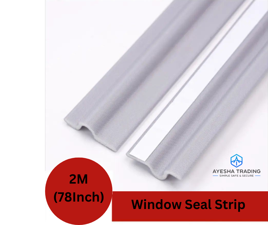 Window Seal Tape, Self-adhesive gap sealer, Windproof Foam Door Dust Stopper Rubber Strip for Sliding Windows 2Meter