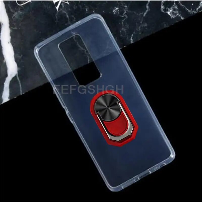 For Tecno Phantom X 6.7 AC8 Back Case Finger Ring Soft TPU Silicone Case For Tecno Phantom X AC8 Phone Cover. 