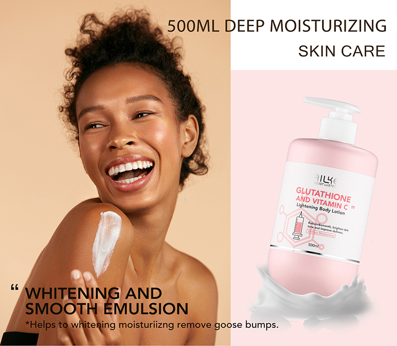 AILKE Skin Glowing Body Lotion, Moisturizing, Soft and Smooth Skin Cream,  With Glutathion, Vitamin C, Suitable for All Skin Type AOutlierA